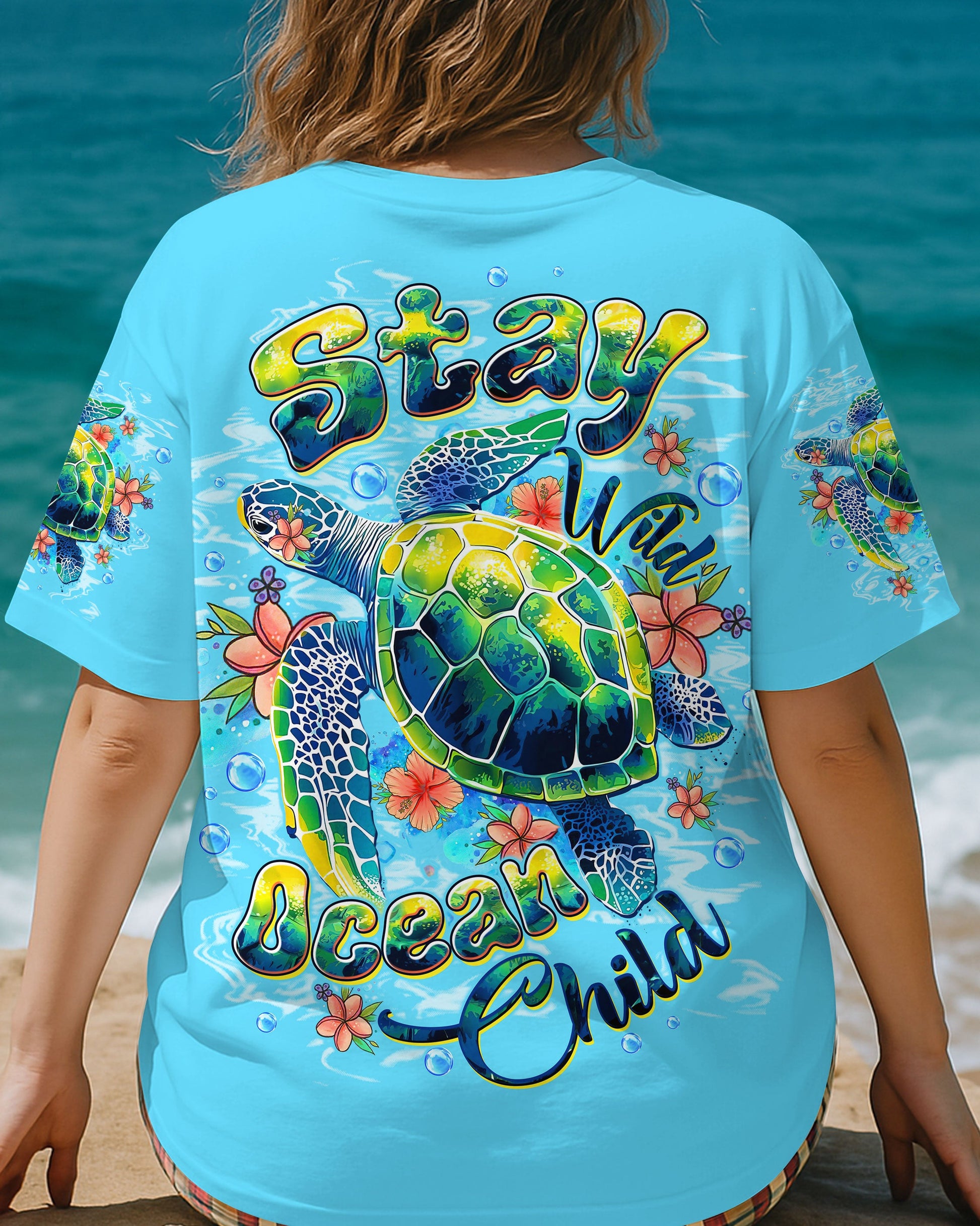 STAY WILD OCEAN CHILD TURTLE ALL OVER PRINT - TLTW0110253