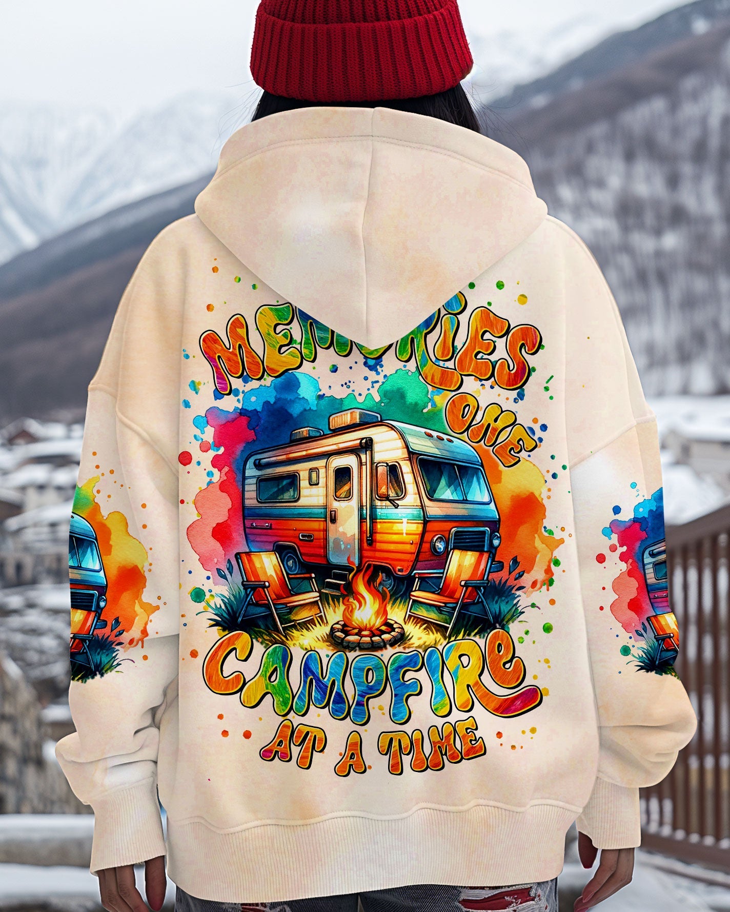 MAKING MEMORIES ONE CAMPFIRE AT A TIME ALL OVER PRINT - TLTR0509254