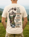 BlueJose Not All Who Wander Are Lost  Personalized Hiking Shirt - Sand