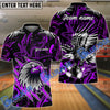 BlueJose Bowling And Pins Soaring Eagle Customized Name 3D Shirt (6 Colors)
