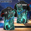 BlueJose Bowling And Pins Burning Oni Samurai Customized Name 3D Shirt (6 Colors)