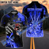 BlueJose Darts American Skull Dropping Arrow Personalized Name, Team Name Shirt (4 Colors)