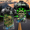 BlueJose Darts Smoke Skull Personalized Name, Team Name Shirt (6 Colors)