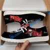 BlueJose Billiards Ball 8 Deadly Thunder Skull 2 White Canvas Loafer Shoes (3 Colors)