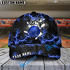 BlueJoses Bowling And Pins The Power Of The God Of Thunder Multicolor Personalized Name Cap