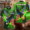 BlueJose Billiards Ball 8 & Ball 9 Sky Eagle US Flag Personalized Name & Team Name Shirt (4 Colors)