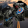 BlueJose Archery Camo Style Customized Name 3D Shirt (4 Colors)