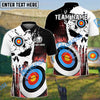 BlueJoses Archery Punishing Skull Multicolor Customized Name 3D Shirt (6 Colors)