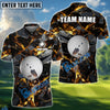 BlueJose Golf Ball Dark Material Customized Name, Team Name 3D Shirts (4 Colors)