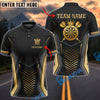 BlueJose Darts Royal Dartboard Gold Crown Design Customized Name, Team Name 3D Shirt (4 Colors)