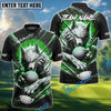 BlueJose Savage Wolf Golf Polo Shirt, Customized Name & Team Name 3D Shirts (4 Colors)