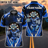 BlueJose Darts Bulldog Strength Customized Name, Team Name 3D Shirt (4 Colors)