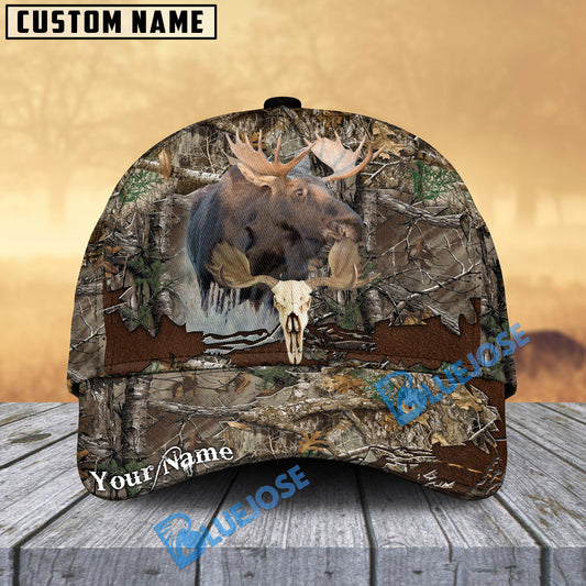 BlueJose Moose Hunting Camo Cap Multicolor Personalized Cap (6 color)