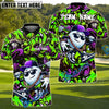 BlueJose Hip Hop Golf Ball Shirt, Customized Name & Team Name 3D Shirts (4 Colors)