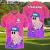 BlueJose Boo Ghost Funny Golf Polo Shirt, Customized Name & Team Name 3D Shirts (4 Colors)