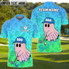 BlueJose Boo Ghost Funny Golf Polo Shirt, Customized Name & Team Name 3D Shirts (4 Colors)