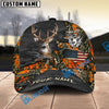 BlueJose Deer Hunting American Flag Camo Multicolor Personalized Cap (6 color)