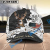 BlueJose Deer Hunting American Flag Camo Multicolor Personalized Cap (6 color)