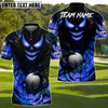 BlueJose Halloween Skull Monster Golf Polo Shirt, Customized Name & Team Name 3D Shirts (4 Colors)