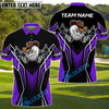 BlueJose Gunshot Swing Funny Golf Polo Shirt, Customized Name & Team Name 3D Shirts (4 Colors)