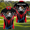 BlueJose Gunshot Swing Funny Golf Polo Shirt, Customized Name & Team Name 3D Shirts (4 Colors)