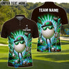 BlueJose Cool Swing Golf Polo Customized Name, Team Name 3D Shirts (4 Colors)
