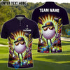 BlueJose Cool Swing Golf Polo Customized Name, Team Name 3D Shirts (4 Colors)