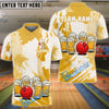 BlueJose Bowling & Pins Funny Beer Lover Customized Name, Team Name 3D Shirt (6 Colors)