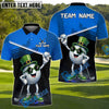 BlueJose Shamrock Swing Golf Polo Customized Name, Team Name 3D Shirts (4 Colors)
