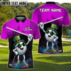 BlueJose Shamrock Swing Golf Polo Customized Name, Team Name 3D Shirts (4 Colors)