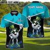 BlueJose Shamrock Swing Golf Polo Customized Name, Team Name 3D Shirts (4 Colors)
