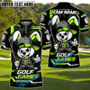 BlueJose Bunny Swing Golf Polo Customized Name, Team Name 3D Shirts (4 Colors)