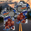BlueJose Darts Gorilla Power Action Art Trust Your Madness Multicolor Options Personalized Name Shirt (4 Colors)