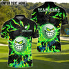BlueJose Savage Smile Swing Golf Polo Shirt Customized Name, Team Name 3D Shirts (4 Colors)