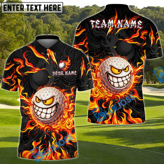 BlueJose Savage Smile Swing Golf Polo Shirt Customized Name, Team Name 3D Shirts (4 Colors)