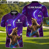 BlueJose Savage Bear Golf Polo Shirt Customized Name, Team Name 3D Shirts (4 Colors)