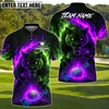 BlueJose Blazing Wolf Strike Golf Polo Shirt Customized Name, Team Name 3D Shirts (4 Colors)