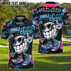 BlueJose Smile & Swing Urban Golf Polo Shirt Customized Name, Team Name 3D Shirts (4 Colors)