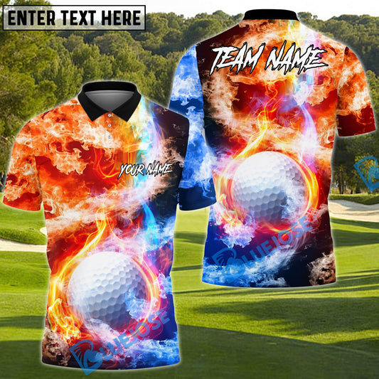 BlueJose Elemental Strike Golf Polo Shirt Customized Name, Team Name 3D Shirts (4 Colors)