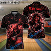BlueJose Bowling & Pins Thunder Reaper On The Lane Customized Name, Team Name 3D Shirt (6 Colors)