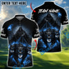 BlueJose Shadow Reaper Golf Polo Personalized Name, Team Name 3D Shirt (4 Colors)
