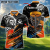 BlueJose Savage Lion Disc Golf Polo Shirt Personalized Name, Team Name 3D Shirt (4 Colors)