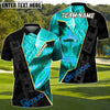 BlueJose Blazing Disc Golf Polo Personalized Name, Team Name 3D Shirt (4 Colors)