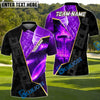 BlueJose Blazing Disc Golf Polo Personalized Name, Team Name 3D Shirt (4 Colors)