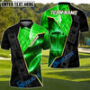 BlueJose Blazing Disc Golf Polo Personalized Name, Team Name 3D Shirt (4 Colors)