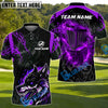 BlueJose Thunder Wolf Disc Golf Polo Personalized Name, Team Name 3D Shirt (4 Colors)