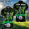 BlueJose Born To Golf Skull Rap Style Polo Personalized Name, Team Name 3D Shirt (4 Colors)