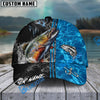 BlueJose Fishing Sparkling Water Smoke Pattern Design Personalized Cap (13 Breeds)