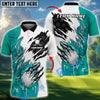 BlueJose Savage Swing Golf Polo Personalized Name, Team Name 3D Shirt (4 Colors)