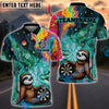 BlueJose Darts Funny Cute Sloths Design Personalized Name, Team Name Unisex Shirt (4 Colors)